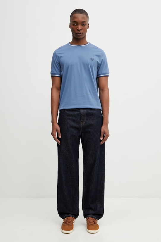 Fred Perry футболка чоловіча бавовняна M1588V блакитний