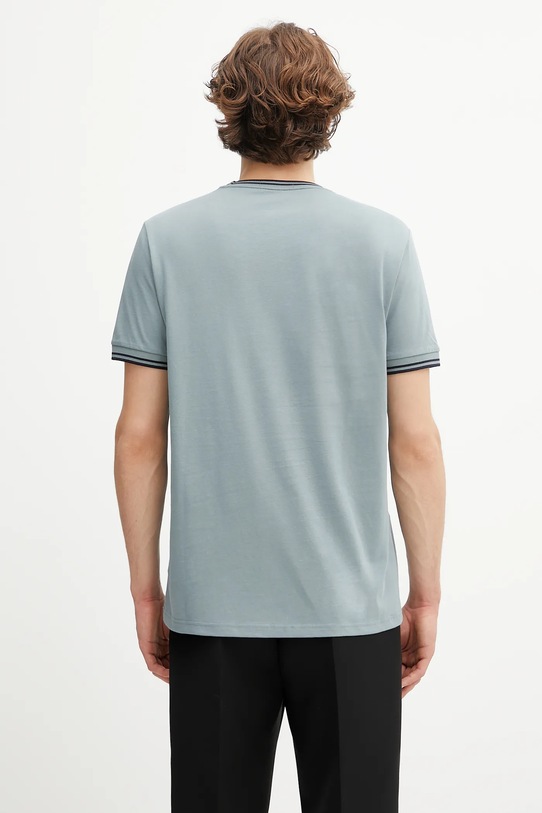 Îmbrăcăminte Fred Perry tricou din bumbac M1588V albastru