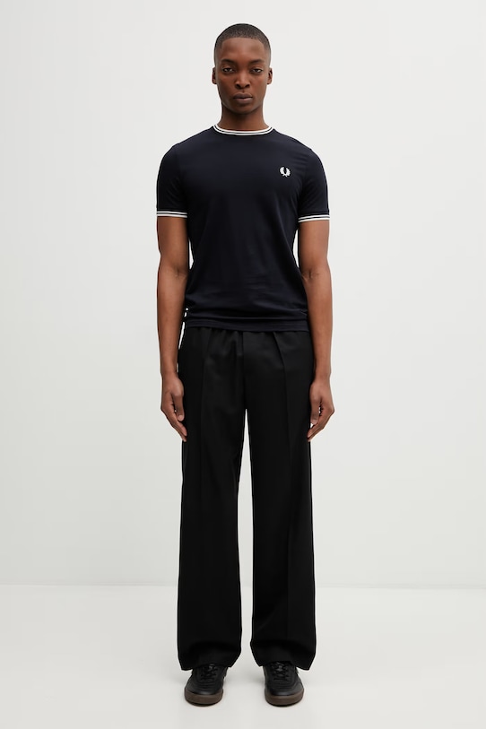 Fred Perry cotton t-shirt M1588V navy