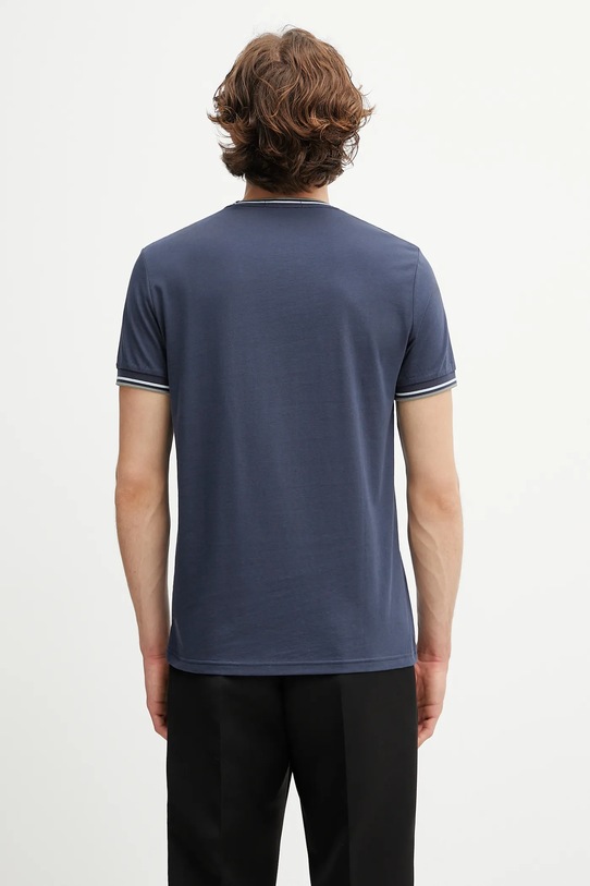 Ρούχα Βαμβακερό μπλουζάκι Fred Perry M1588V σκούρο μπλε