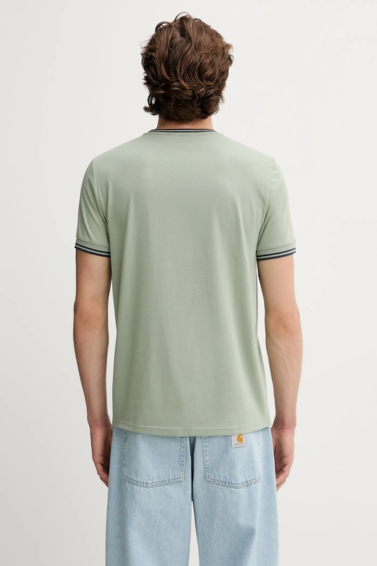 Ρούχα Βαμβακερό μπλουζάκι Fred Perry M1588V πράσινο