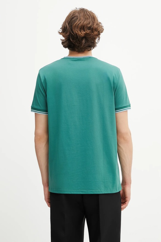 Ρούχα Βαμβακερό μπλουζάκι Fred Perry M1588V πράσινο