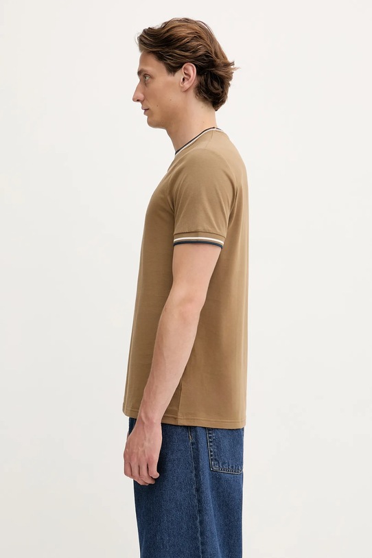 Bavlněné tričko Fred Perry M1588V zelená AW25