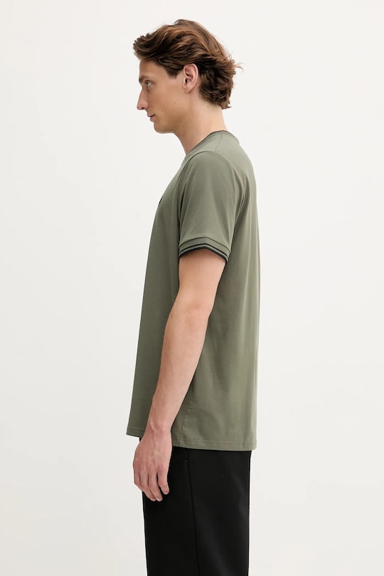 Bavlněné tričko Fred Perry M1588V zelená AW25
