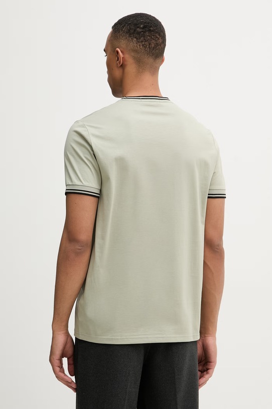 Odzież Fred Perry t-shirt męski bawełniany M1588V zielony