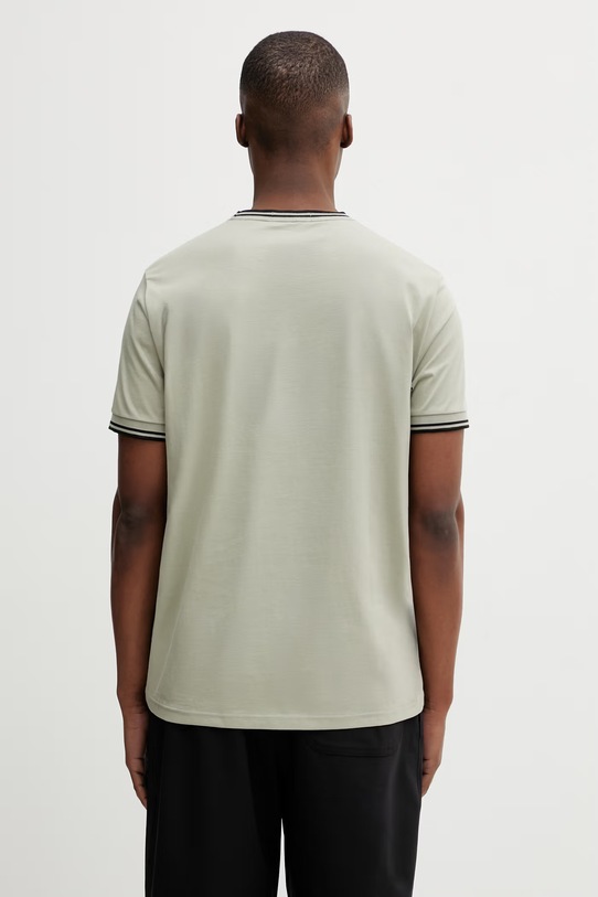 Odzież Fred Perry t-shirt bawełniany męski M1588V zielony