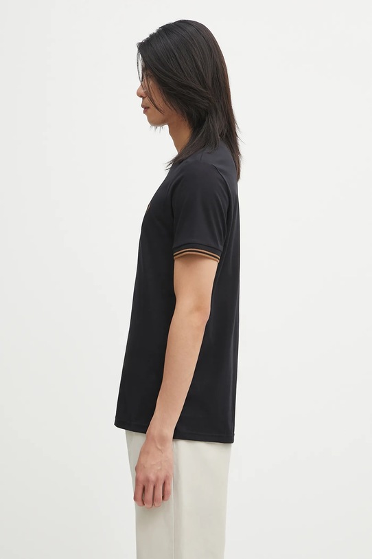 Fred Perry t-shirt bawełniany M1588V czarny AW25