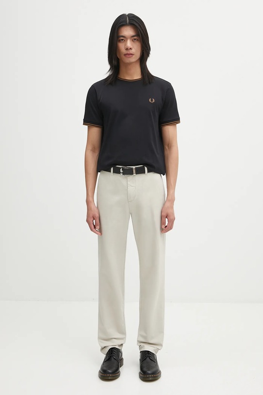 Fred Perry t-shirt bawełniany M1588V czarny