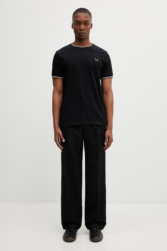 Fred Perry t-shirt bawełniany M1588V czarny