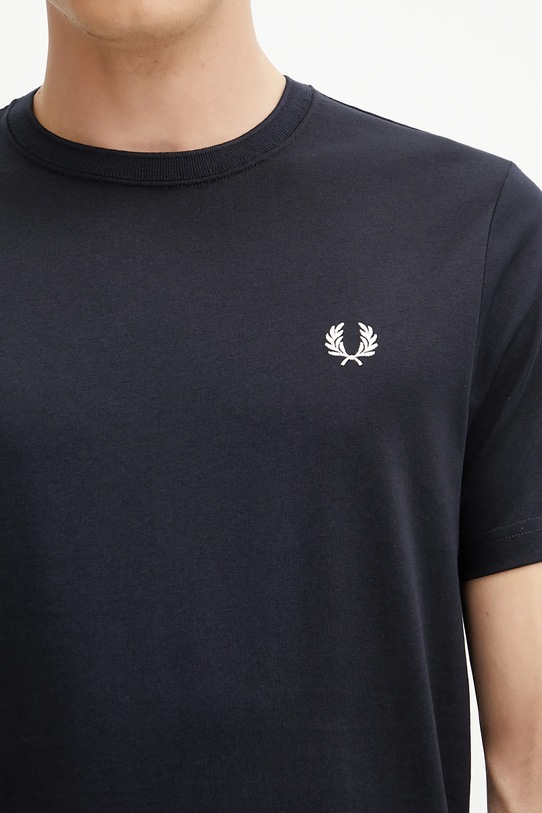 Fred Perry t-shirt bawełniany granatowy M1600V