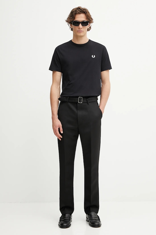 Fred Perry t-shirt bawełniany czarny M1600V