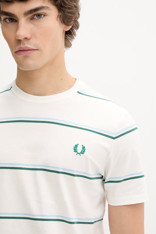 Fred Perry t-shirt bawełniany biały M1734