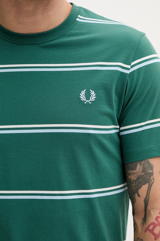 Fred Perry t-shirt bawełniany M1734 zielony