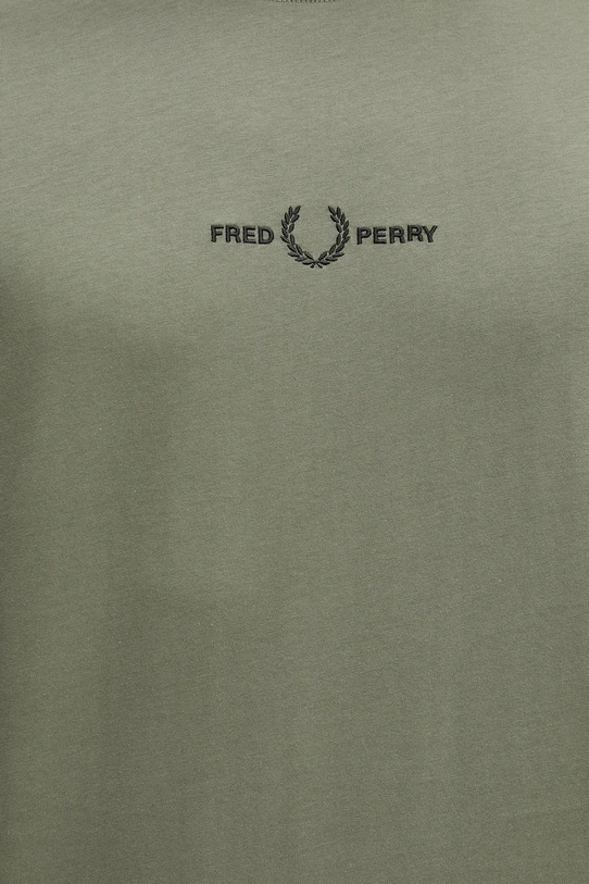 Памучна тениска Fred Perry зелен M4580