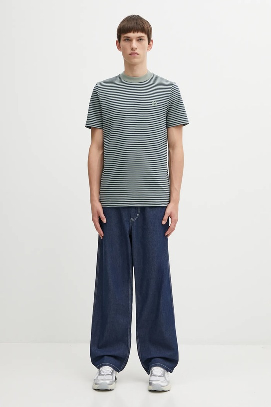 Βαμβακερό μπλουζάκι Fred Perry M6581 πράσινο