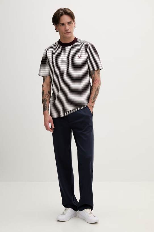 Fred Perry t-shirt bawełniany M6581 bordowy AW25