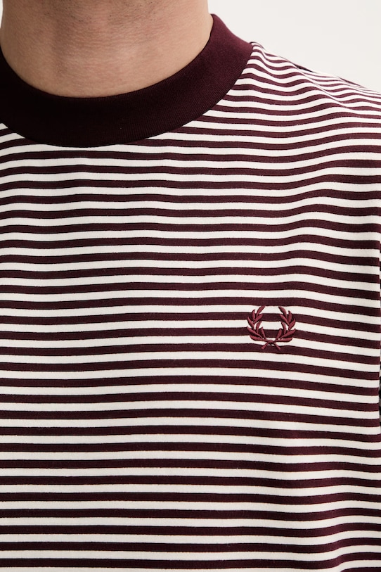 Fred Perry t-shirt bawełniany M6581 bordowy