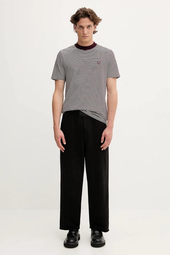 Fred Perry t-shirt bawełniany M6581 bordowy
