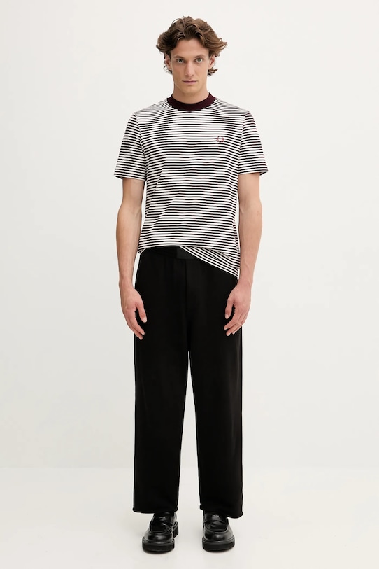 Бавовняна футболка Fred Perry M6581 бордо