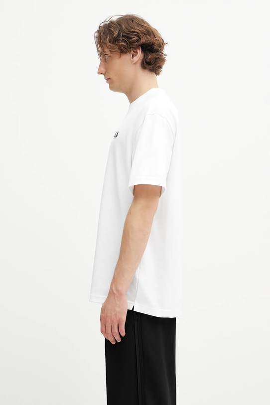 Fred Perry t-shirt bawełniany M8710 biały AW25