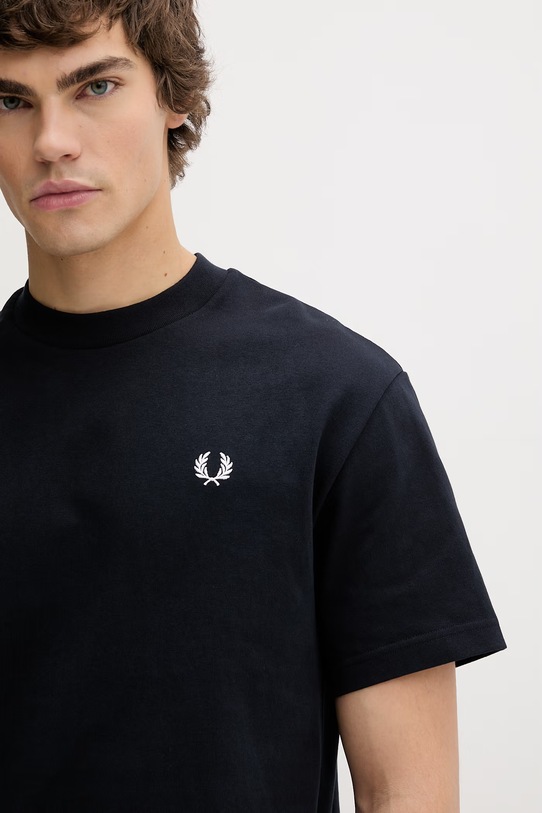 Fred Perry t-shirt bawełniany granatowy M8710