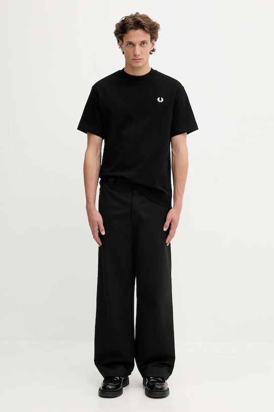 Fred Perry tricou din bumbac M8710 negru