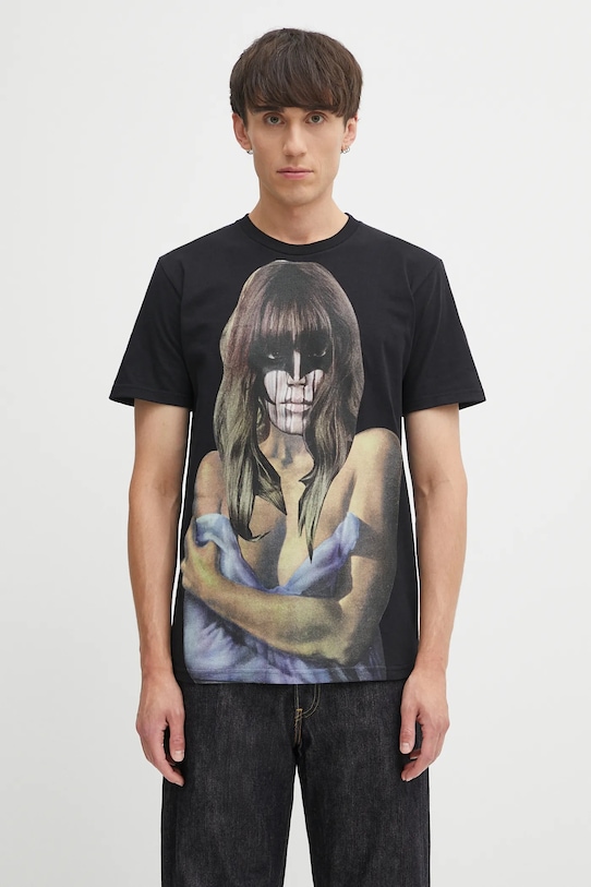 Fucking Awesome t-shirt in cotone Last Night regolare nero PN20139