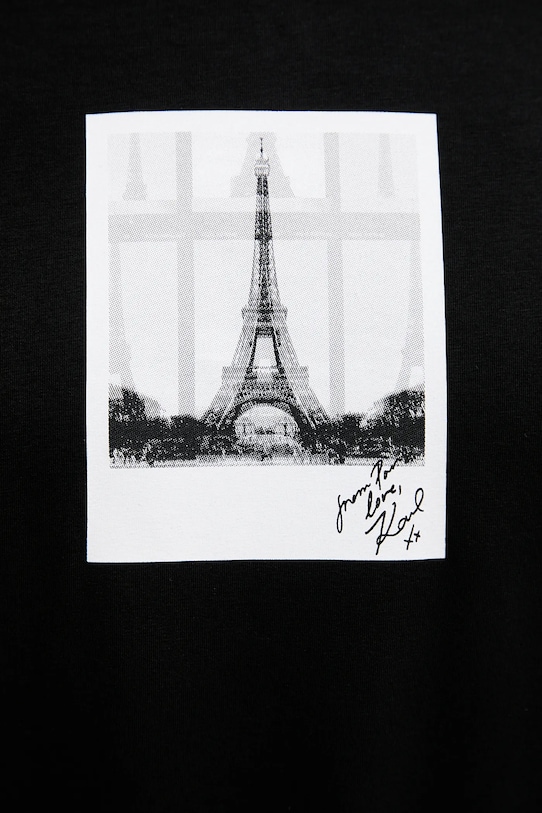 Karl Lagerfeld t-shirt Karl Lagerfeld x Paris Hilton 554235.755420 czarny