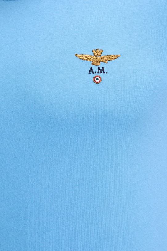 Aeronautica Militare t-shirt bawełniany TS1580UJ00372 niebieski