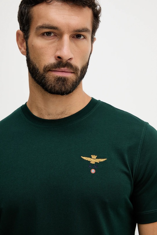 Abbigliamento Aeronautica Militare t-shirt in cotone TS1580UJ00372 verde