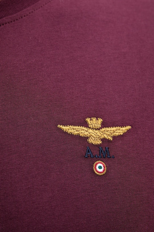 Aeronautica Militare t-shirt in cotone granata TS1580UJ00372
