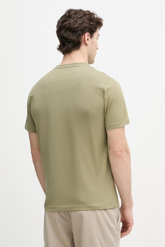 Odzież Aeronautica Militare T-shirt męski bawełniany TS1580UJ00372 zielony