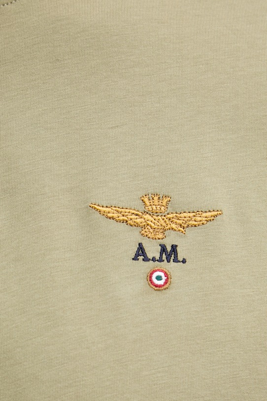 Aeronautica Militare T-shirt męski bawełniany TS1580UJ00372 zielony