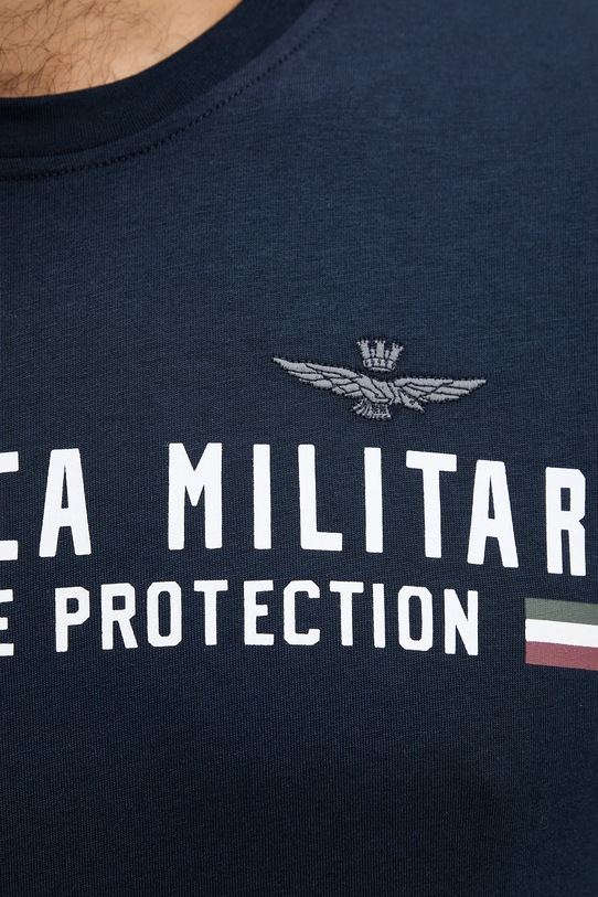 Хлопковая футболка Aeronautica Militare тёмно-синий TS1942UJ00538