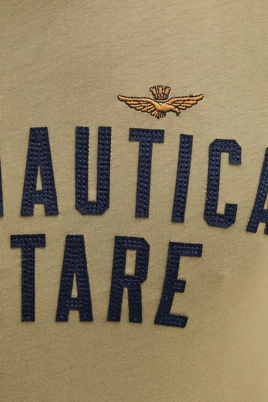 Хлопковая футболка Aeronautica Militare TS2478UJ00641 зелёный