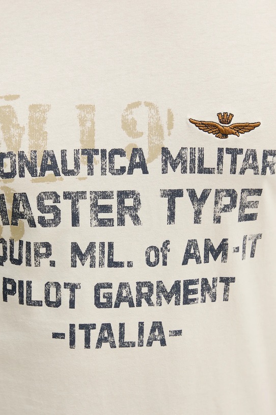 Aeronautica Militare t-shirt in cotone TS2479UJ00641 beige