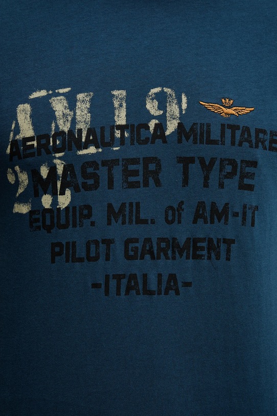 Хлопковая футболка Aeronautica Militare голубой TS2479UJ00641