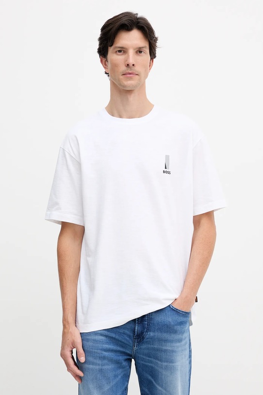 Odzież BOSS Orange t-shirt bawełniany 50551471 biały