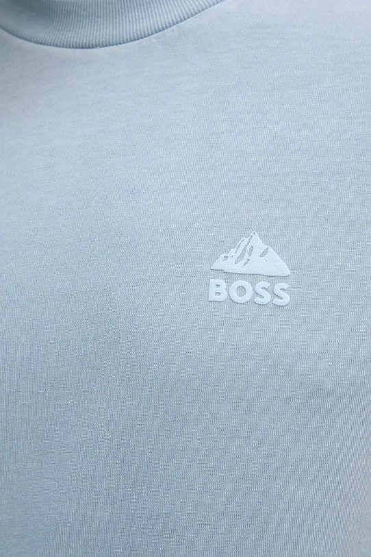 BOSS Orange t-shirt bawełniany 50551642 niebieski