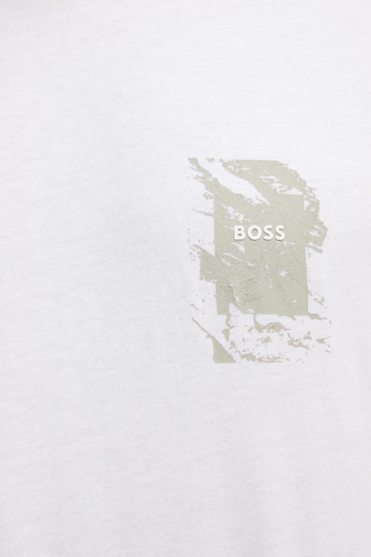 Хлопковая футболка BOSS Orange 50554610 бежевый