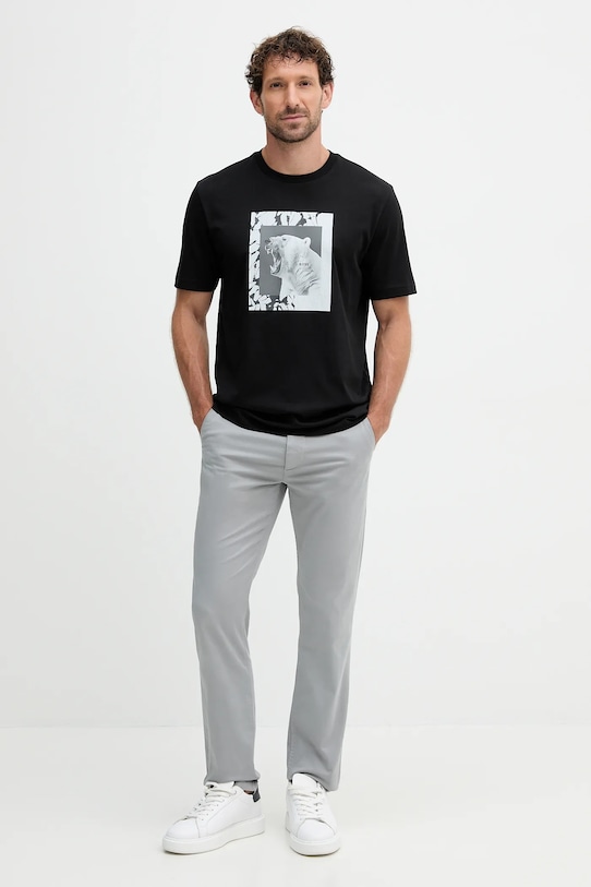 BOSS Orange tricou din bumbac 50554615 negru AW25