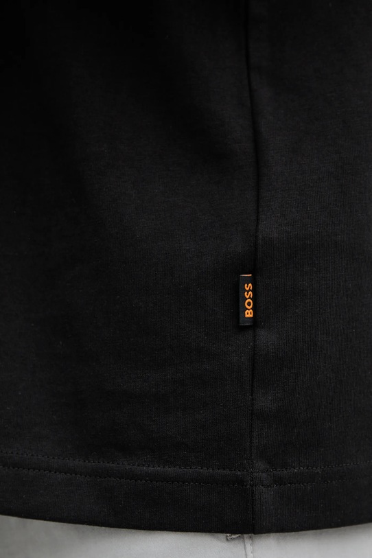 Bavlněné tričko BOSS Orange 50554615 černá