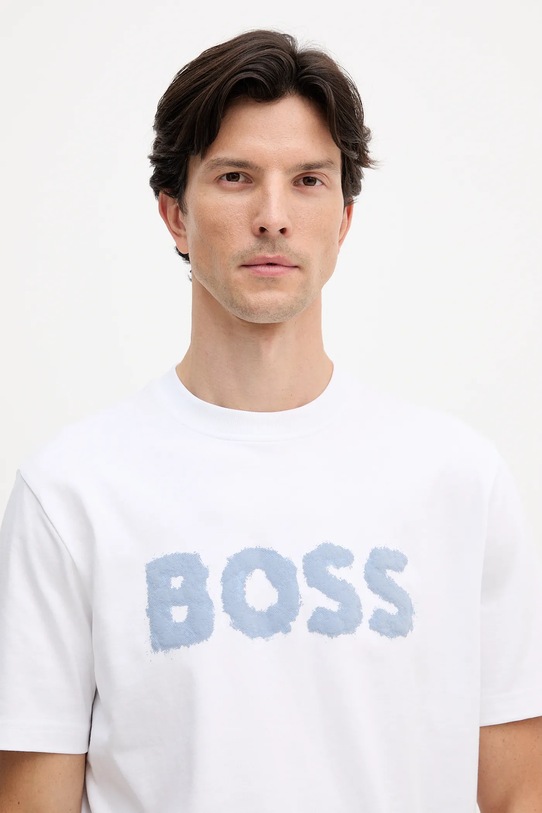 BOSS Orange t-shirt bawełniany biały 50554616