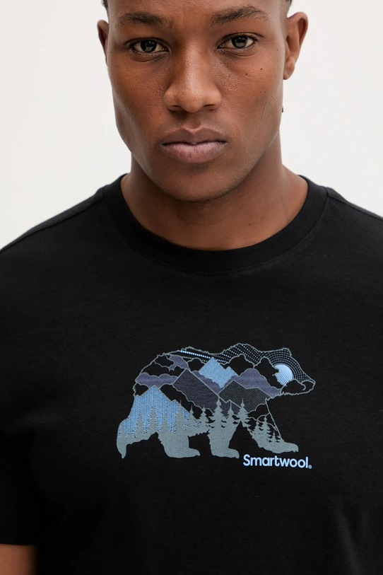 Smartwool t-shirt sportowy czarny SW002777