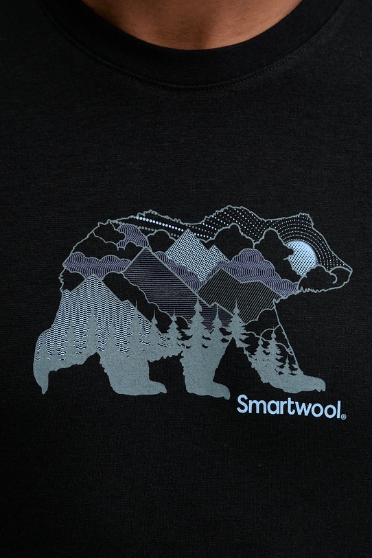 Smartwool sportos póló SW002777 fekete