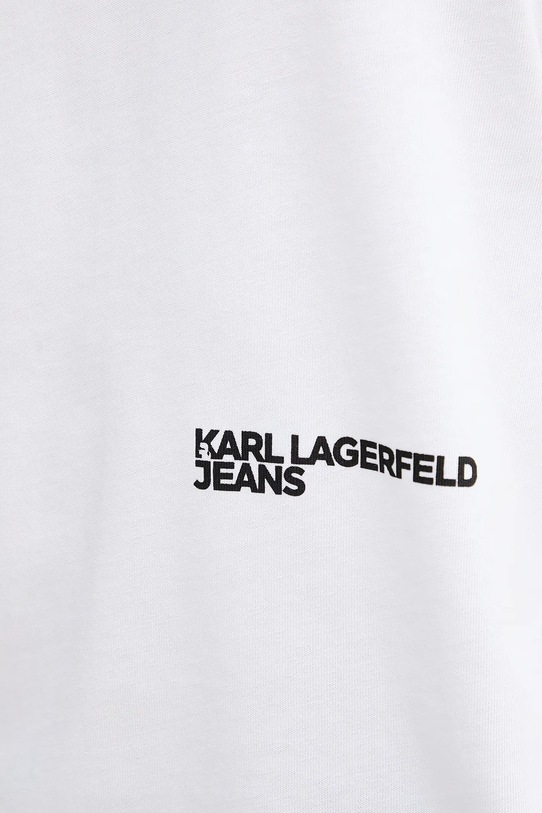 Бавовняна футболка Karl Lagerfeld Jeans A4M17030 білий