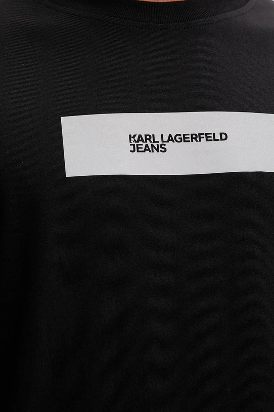 Karl Lagerfeld Jeans t-shirt bawełniany A4M17019 czarny