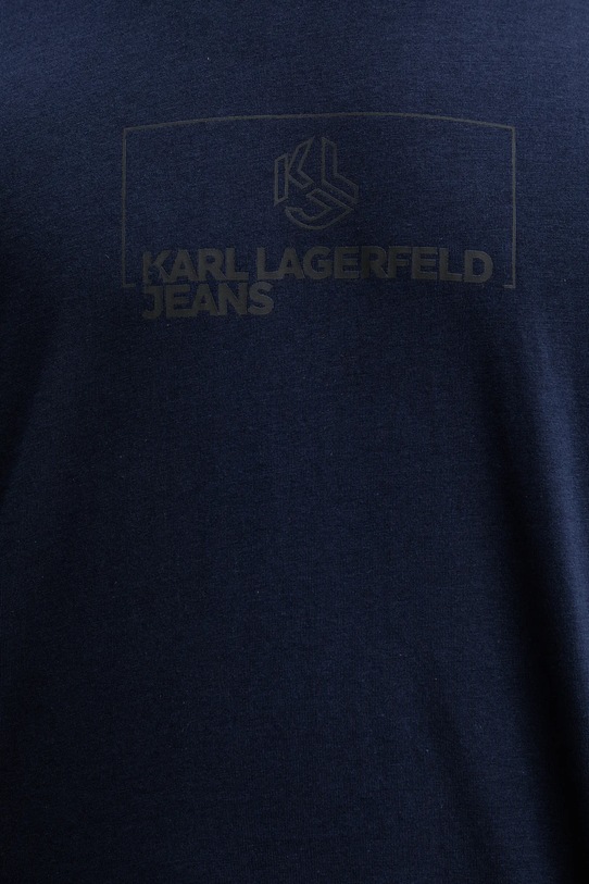 Karl Lagerfeld Jeans tricou din bumbac A4M17020 bleumarin