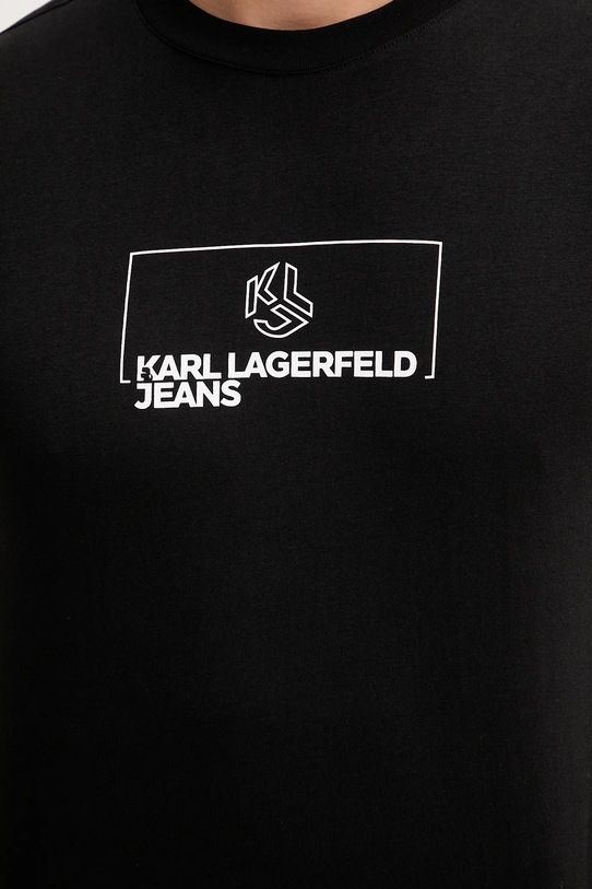 Karl Lagerfeld Jeans t-shirt bawełniany A4M17020 czarny