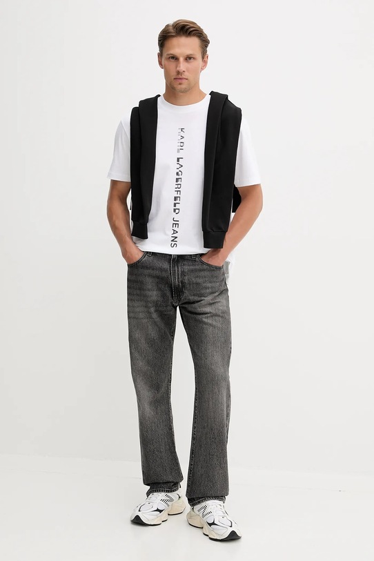 Bavlnené tričko Karl Lagerfeld Jeans biela A4M17021